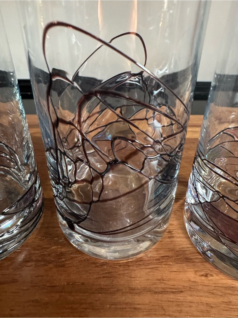 Set of 4 Luminescence Milano Romania Stained-Glass Drinking Glasses
